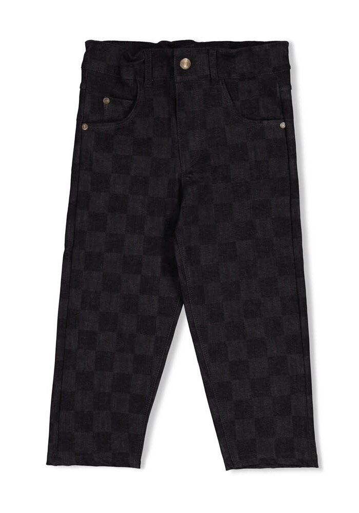 Sturdy Geruite straight fit jeans - Fix It Grey denim