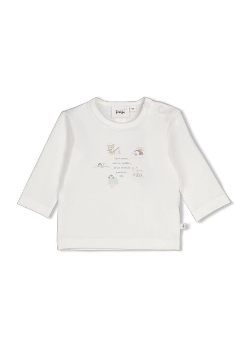 Feetje Feetje Longsleeve - Penguin Cuddles Offwhite