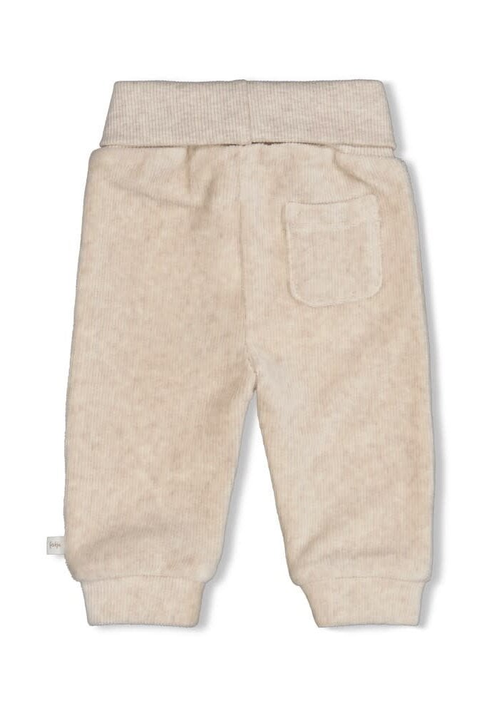 Feetje Broek velours rib - The Cuddle Company Taupe melange