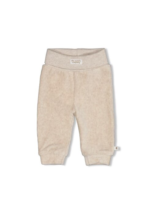Feetje Feetje Broek velours rib - The Cuddle Company Taupe melange