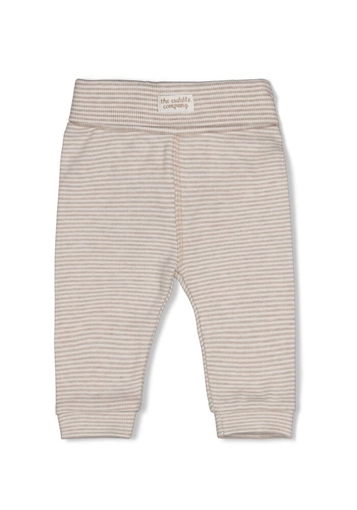 Feetje Broek streep - The Cuddle Company Bruin melange