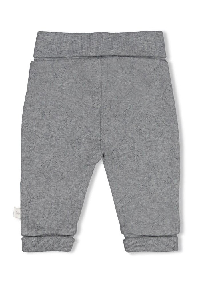 Feetje Broek ajour rib AO - Penguin Cuddles Antraciet melange