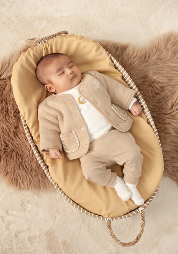 Feetje Longsleeve rib - Over the Moon for You Offwhite melange