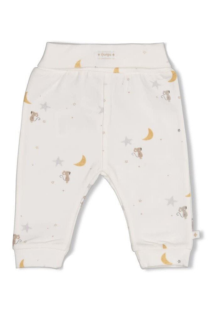 Feetje Broek AOP - Over the Moon for You Offwhite