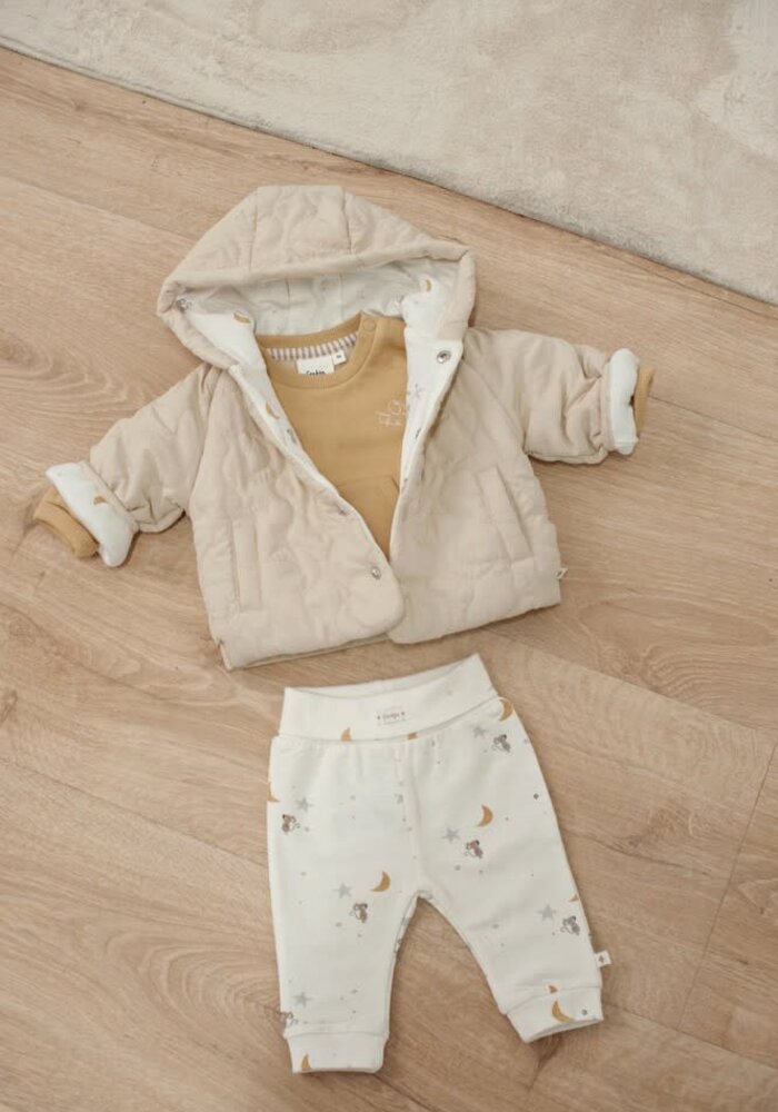 Feetje Broek AOP - Over the Moon for You Offwhite