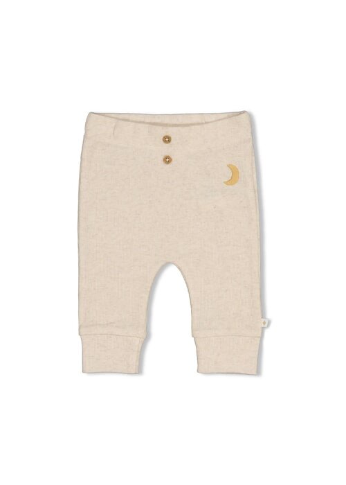 Feetje Feetje Broek rib - Over the Moon for You Offwhite melange
