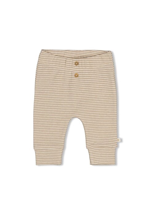 Feetje Feetje Broek rib met streep - Over the Moon for You Taupe