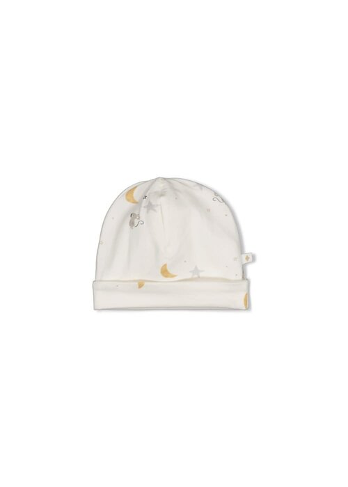 Feetje Feetje Mutsje AOP - Over the Moon for You Offwhite