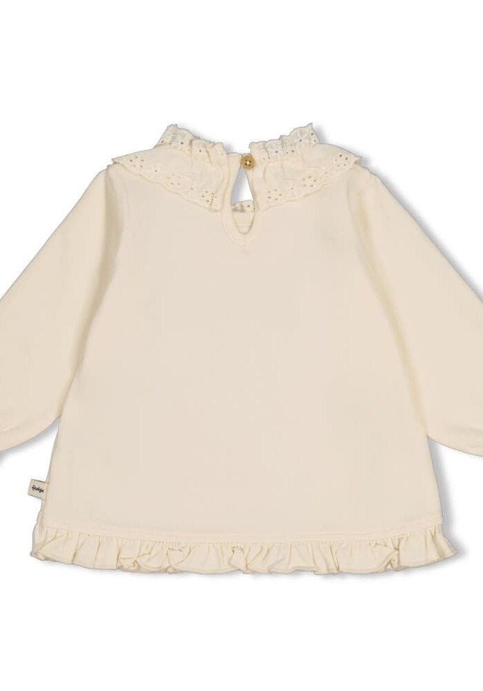 Feetje Longsleeve met kraag - Winter Denims Offwhite