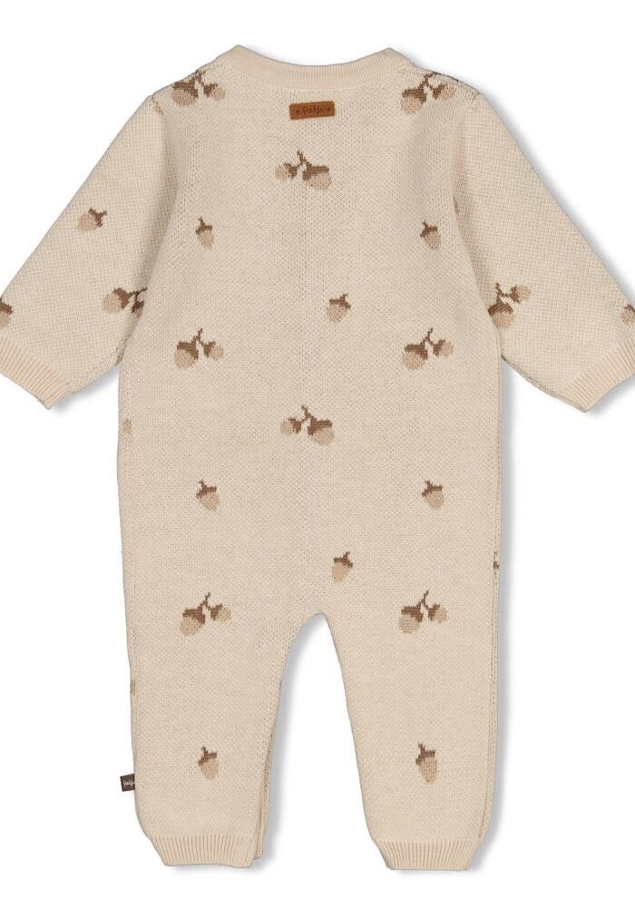 Feetje Pak gebreid AO - The Knits Zand