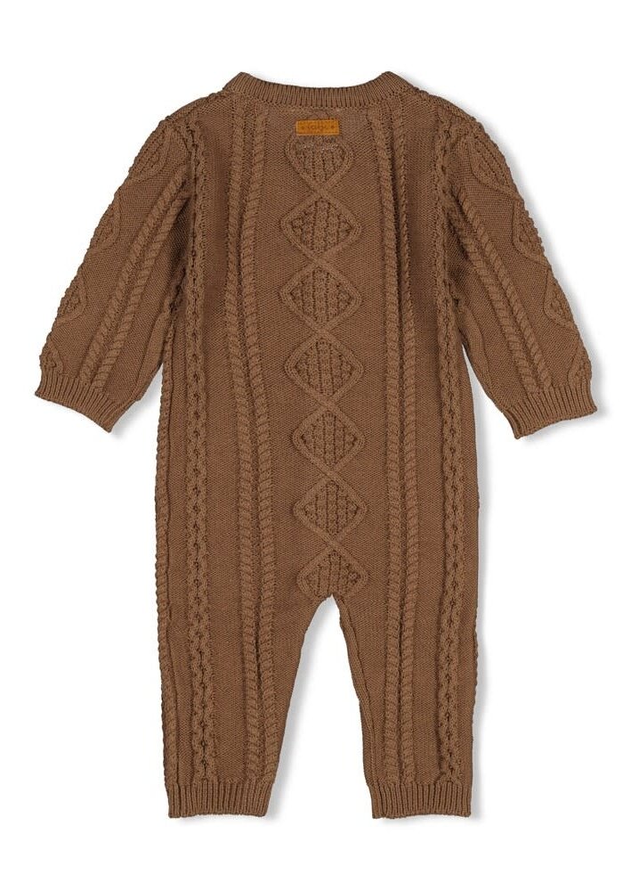 Feetje Pak gebreid cable-knit - The Knits Bruin