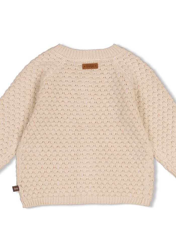 Feetje Vestje gebreid - The Knits Zand
