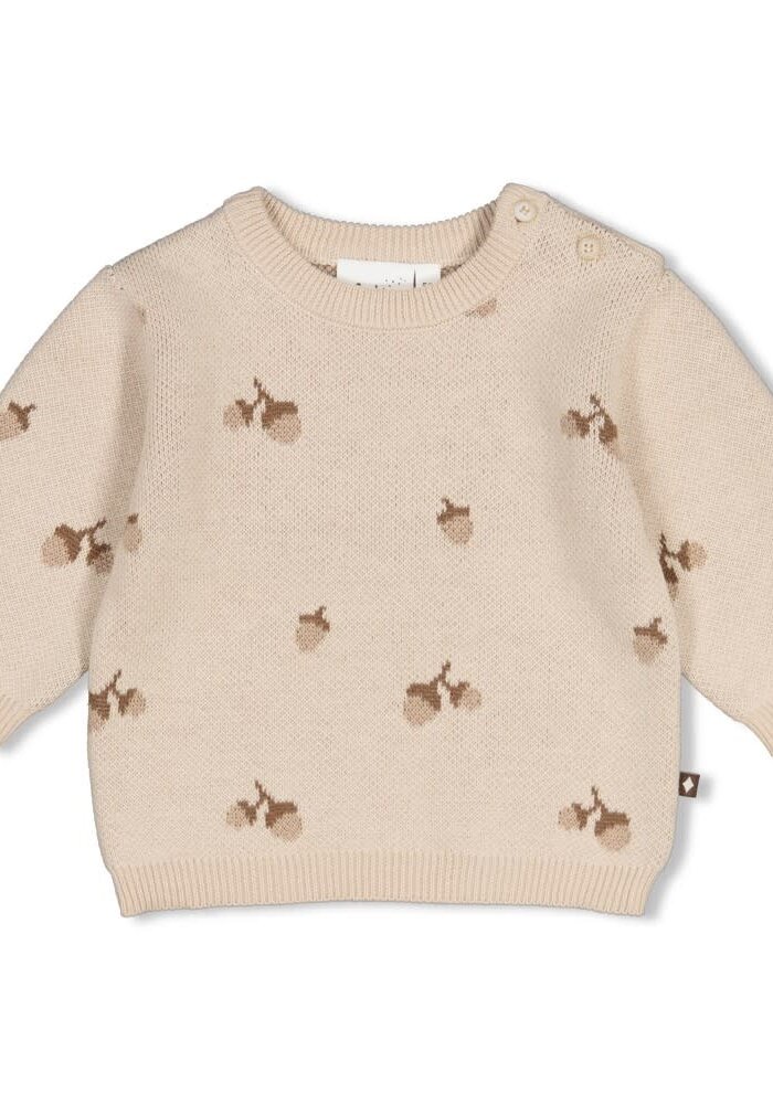 Feetje Sweater gebreid AO - The Knits Zand