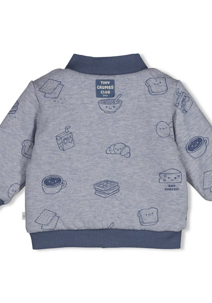 Feetje Omkeerbaar bomberjack - Breakfast Buddy Blauw