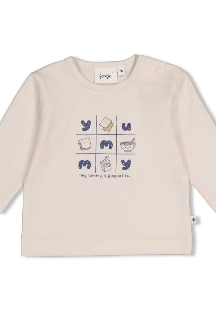 Feetje Longsleeve - Breakfast Buddy Creme