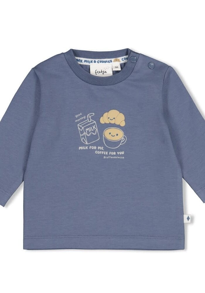 Feetje Longsleeve - Breakfast Buddy Blauw