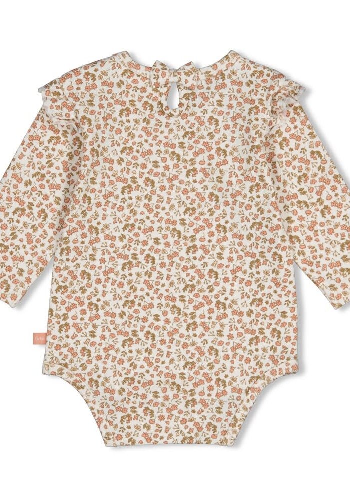 Feetje Romper AOP - Fall in Love Offwhite