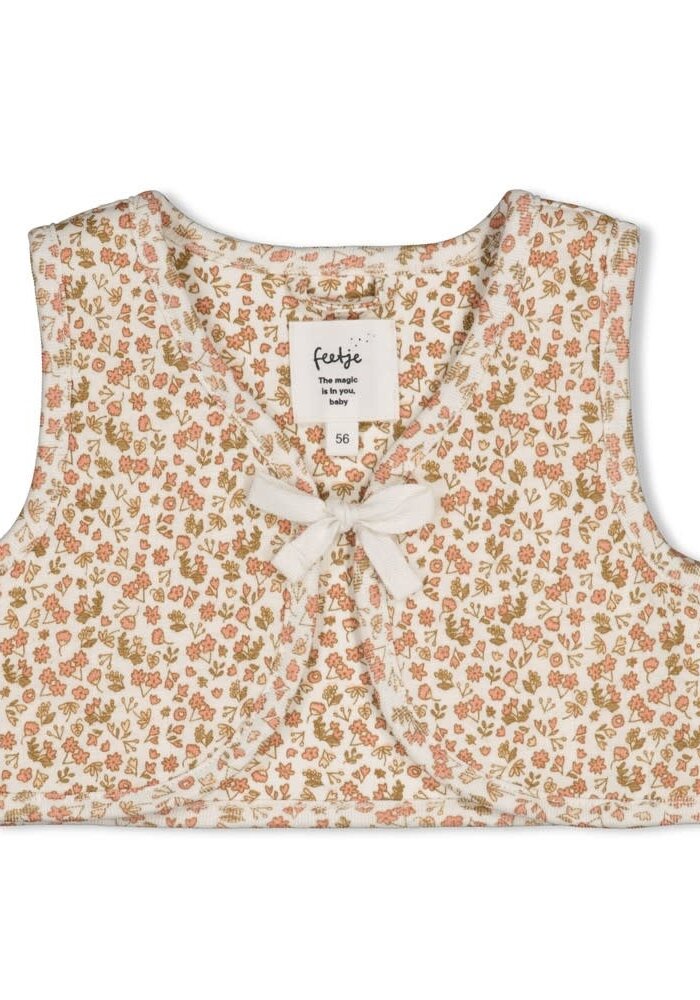 Feetje Gilet AOP - Fall in Love Offwhite