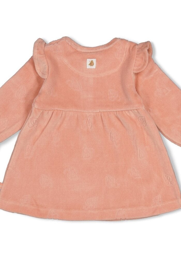 Feetje Jurk velours AO - Fall in Love Roze