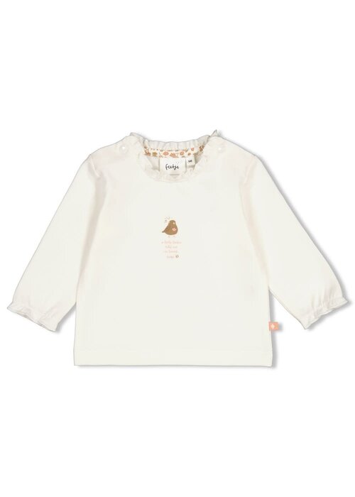 Feetje Feetje Longsleeve - Fall in Love Offwhite