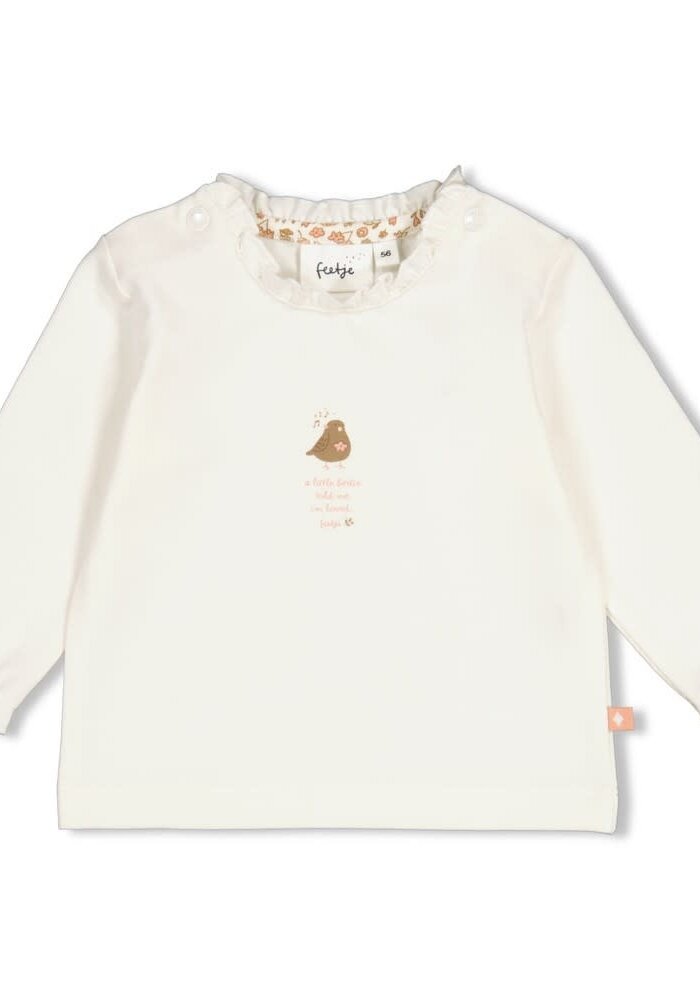 Feetje Longsleeve - Fall in Love Offwhite