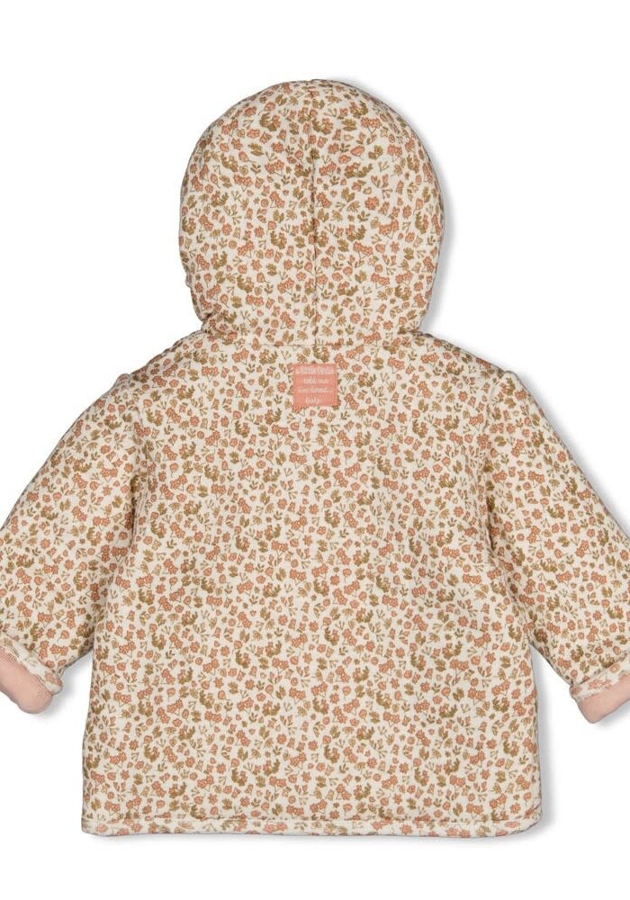 Feetje Omkeerbaar jasje met capuchon - Fall in Love Roze melange