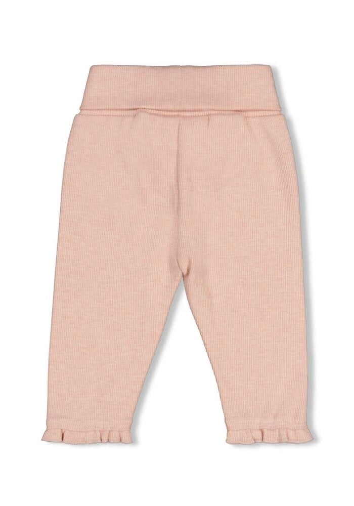 Feetje Broek rib - Fall in Love Roze melange