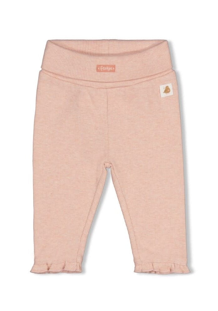 Feetje Broek rib - Fall in Love Roze melange