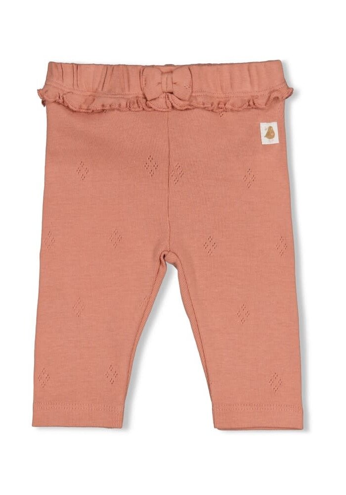 Feetje Legging pointelle rib - Fall in Love Roze