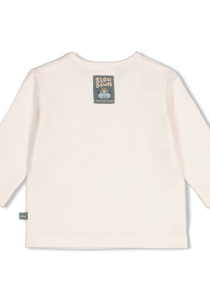Feetje Longsleeve - Beep Beep Offwhite