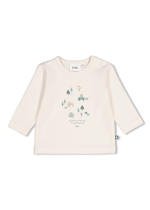 Feetje Feetje Longsleeve - Beep Beep Offwhite
