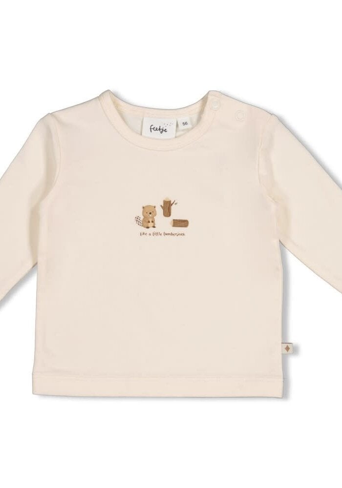 Feetje Longsleeve - Tiny Timber Tales Offwhite