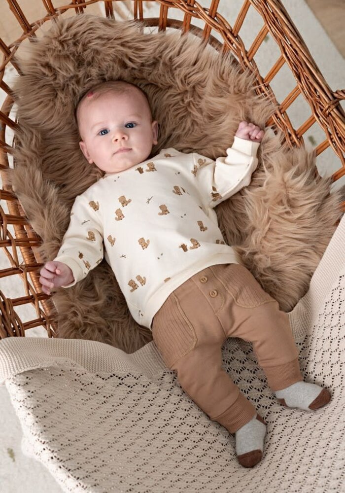 Feetje Sweater AOP relaxed fit - Tiny Timber Tales Offwhite