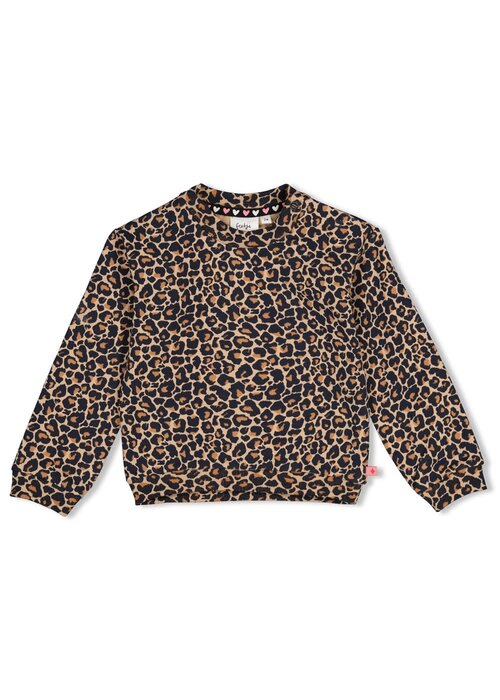 Feetje Feetje Sweater AOP oversized - City Chic Zand