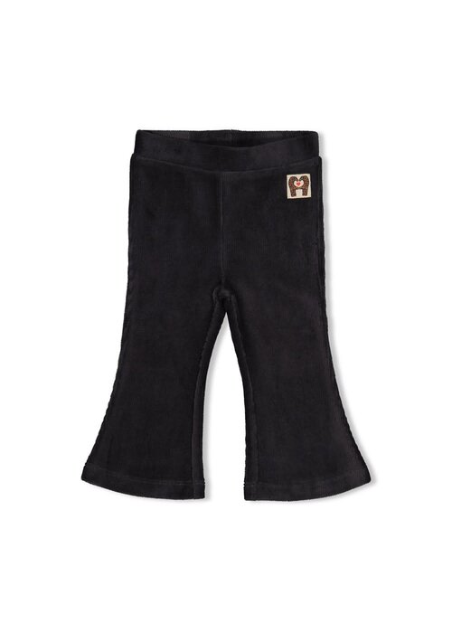 Feetje Feetje Flare broek velours rib - City Chic Antraciet