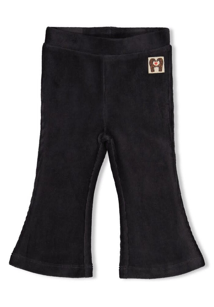 Feetje Flare broek velours rib - City Chic Antraciet