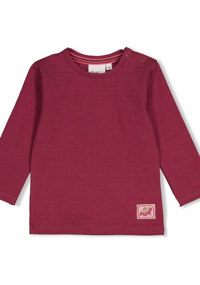 Feetje Longsleeve streep - Moon Flowers Mauve