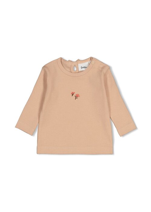 Feetje Feetje Longsleeve rib - Forest Garden Zand