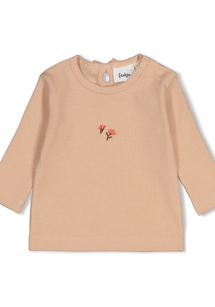 Feetje Longsleeve rib - Forest Garden Zand