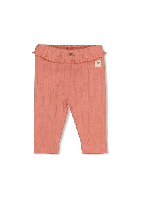 Feetje Feetje Legging pointelle rib - Forest Garden Roze