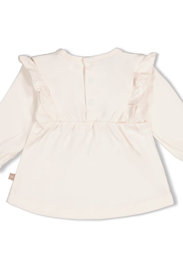 Feetje Longsleeve ruches - My Little Love Offwhite
