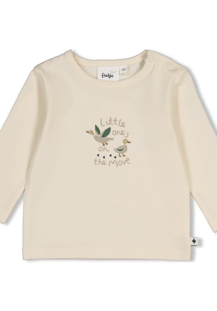 Feetje Longsleeve - Wiggle and Waddle Offwhite