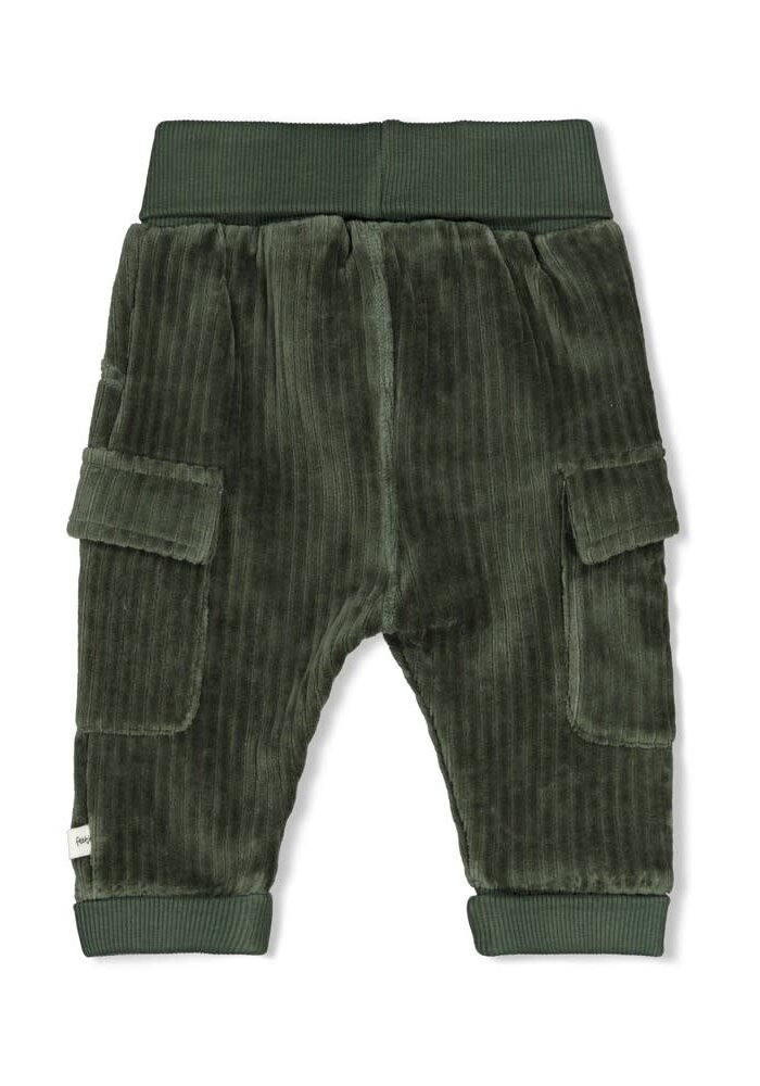 Feetje Broek velours rib - Wiggle and Waddle Groen