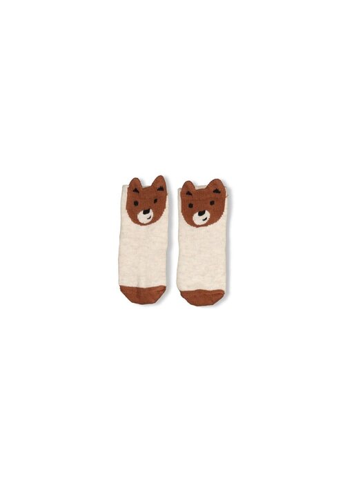 Feetje Feetje Sokken - Winter Denims Taupe melange
