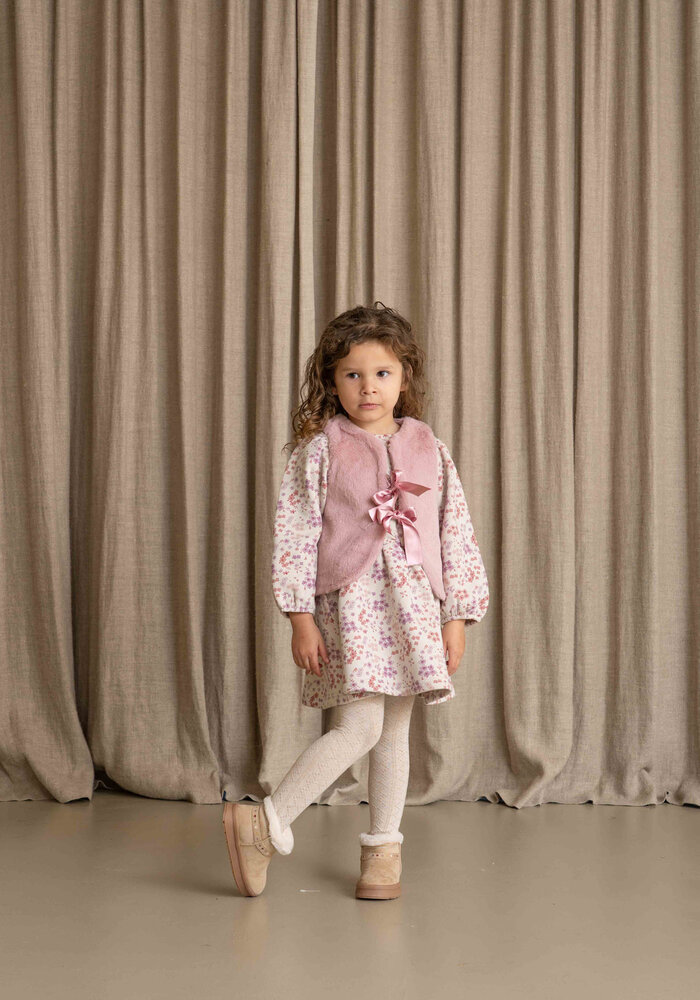 House of Jamie Balloon Dress Floral Winter Muse