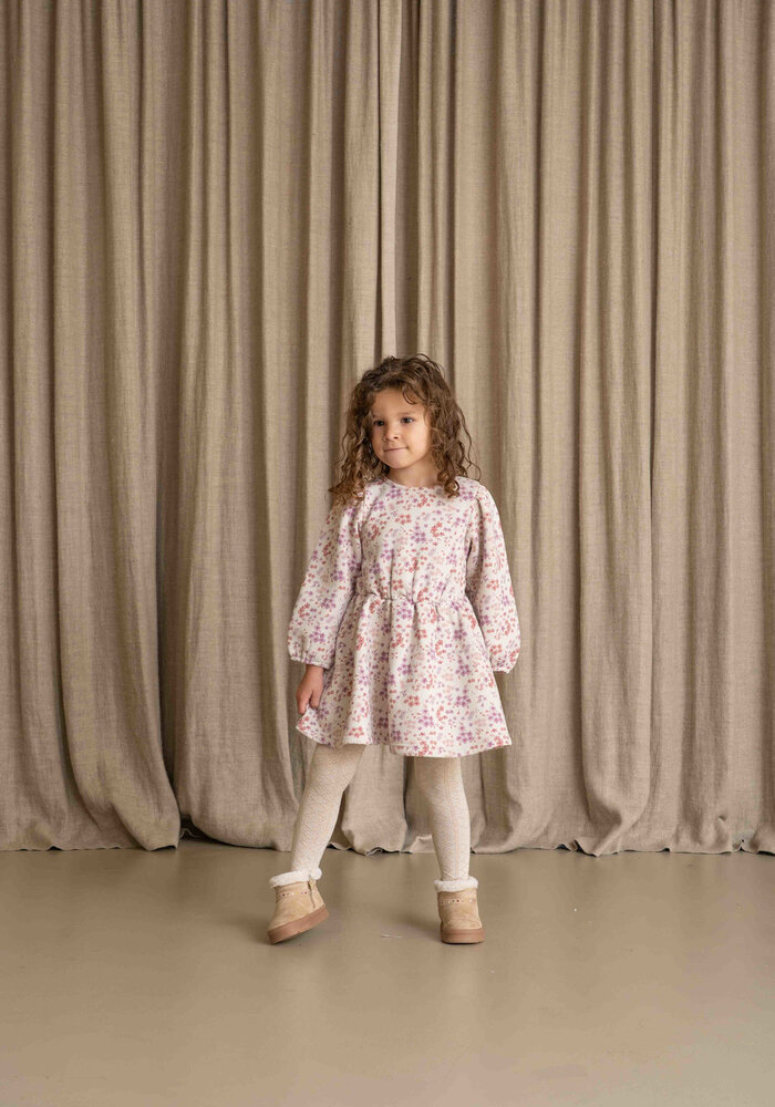 House of Jamie Balloon Dress Floral Winter Muse