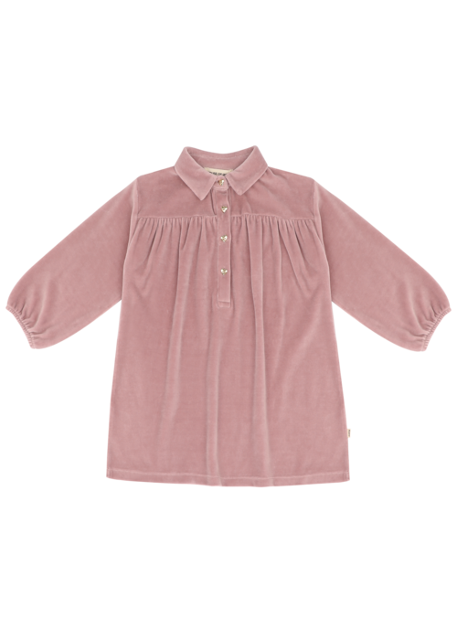 House of Jamie House of Jamie Shirt Collar Dress Mauveglow (Velvet)