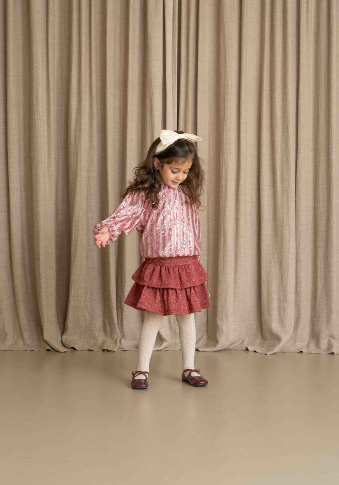 House of Jamie Puff Balloon Sequins Jumper Rose Mauve
