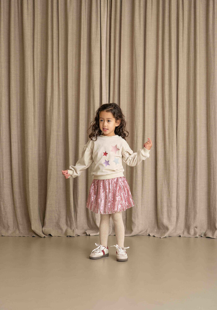 House of Jamie Sequins Skirt Rose Mauve