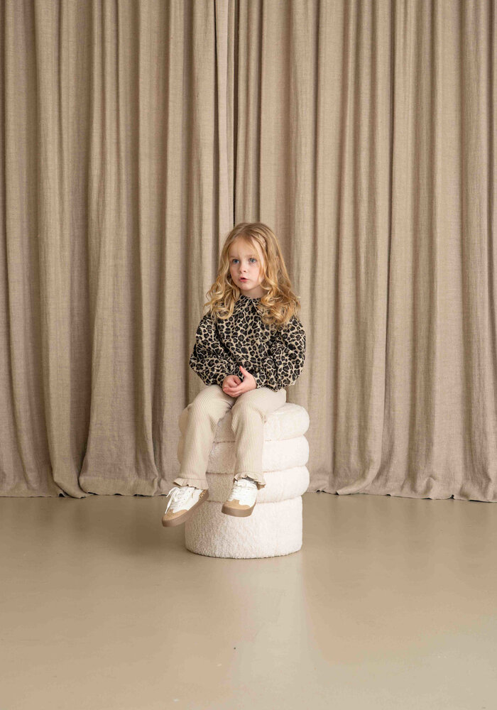 House of Jamie Frill Leggings Beige (Rib Fleece)